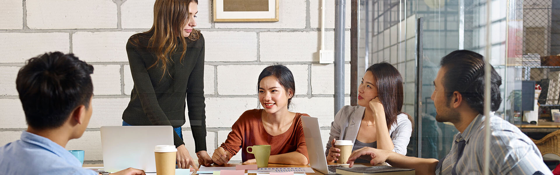 team of young asian and caucasian entrepreneurs meeting in office discussing business plan in office.; Shutterstock ID 771800695; Purchase Order: 4503738000; Job: ; Client/Licensee: Global Brand; Other: